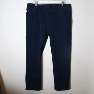 Betabrand Size 2X Petite Dark Wash Pull On Jeans Stretch Yoga Comfort